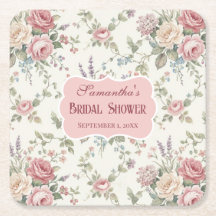 Elegante Pastellrosen Shabby Chic Brautparty