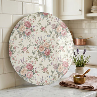 Elegante Pastellrosen Shabby Chic Schneidebrett