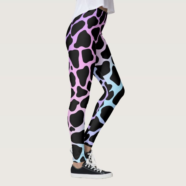 Élégante patte de vache Leggings multicolores (Droite)