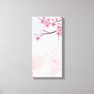 Elegante Peach Blossom Frische Pasta machen Leinwanddruck