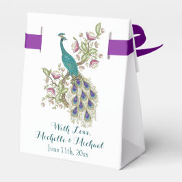 Elegante Peacock GASTGESCHENK HOCHZEIT BOXES Geschenkschachtel
