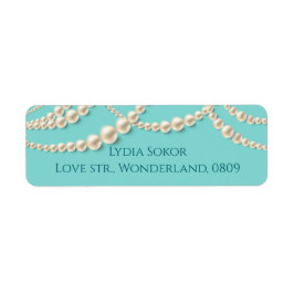 Elegante Pearl Return Address Label