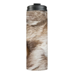 Elegante Pelzstruktur Thermosbecher