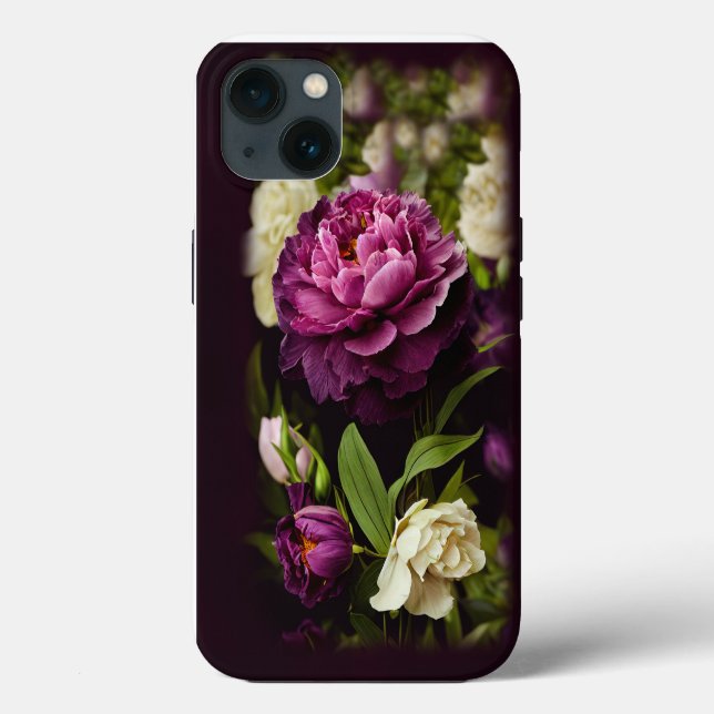 Elegante Peonies & Rose - Fall Case-Mate iPhone Hülle (Rückseite)