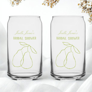 Elegante perfekte Birnen-Illustration Brautparty Dosenglas