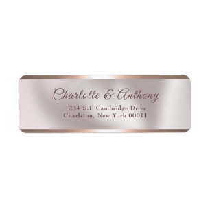 Elegante Perle und Rose Goldene Imitate Hochzeit