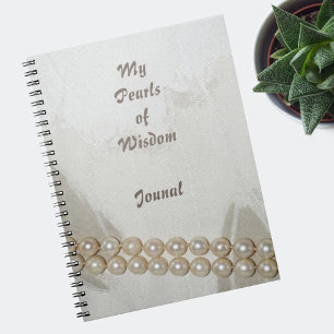 Elegante Perlen des "Wisdom Journal" Notizblock