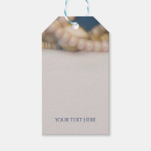 Elegante Perlen & Meeresmuscheln Tropische Strandh Geschenkanhänger