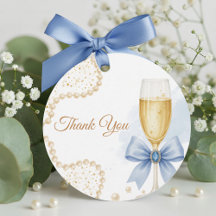 Elegante Perlen & Prosecco Brautparty Geschenk-Anh