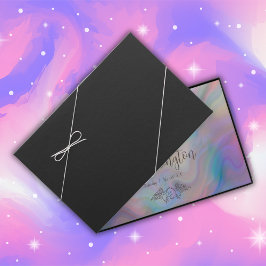 Elegante Perlmutt - farbenfrohe Hochzeit Gästebuch