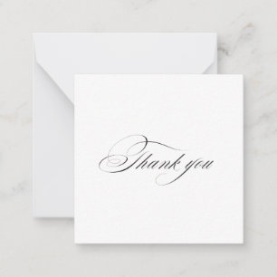 Elegante personalisierte Dankeskarten zur Hochzeit Mitteilungskarte