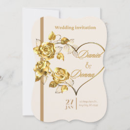 Elegante Personalisierte Einladung zur Hochzeit