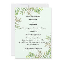 Elegante Personalisierte Foto Hochzeitskarte