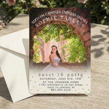 Elegante personalisierte Foto-Sweet-Sixteen-Geburt