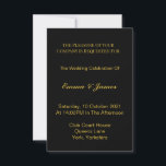 Elegante Personalisierte Gold Wedding Invitation C Einladung<br><div class="desc">Elegante Personalisierte Gold Wedding Invitation Card</div>