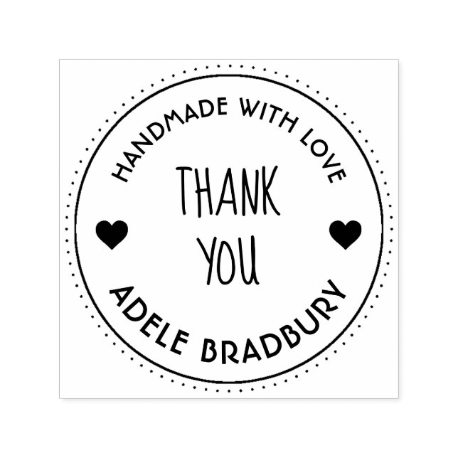 Elegante Personalisierte Handarbeit von Permastempel (Design)