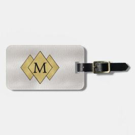 Elegante Personalisierte Imitate Weißes Leder Lug Gepäckanhänger