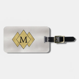 Elegante Personalisierte Imitate Weißes Leder Lug Gepäckanhänger