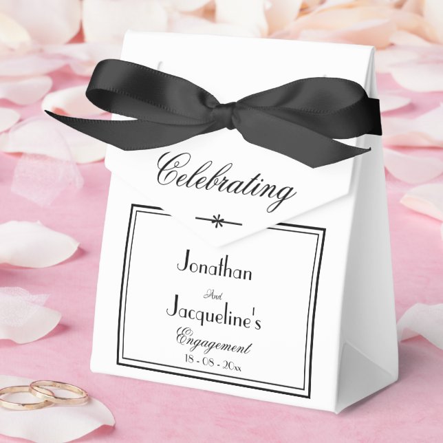Elegante Personalisierte Namen der Einsatzpartei Geschenkschachtel (Hochzeit)