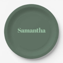 Elegante personalisierte Namens-Typografie |salbei
