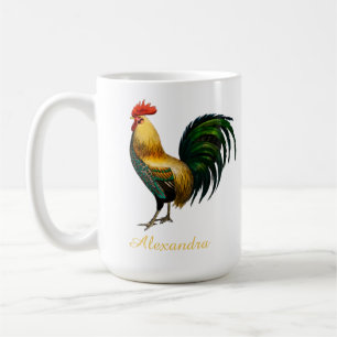 Elegante Personalisierte Rooster-HühnerCo Kaffeetasse