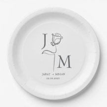 Elegante personalisierte Teller | Individuelle Par