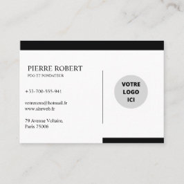 ELEGANTE, PERSONALISIERTE VISITENKARTE