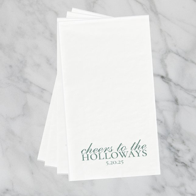 Elegante Personalisierte Wedding Guest Handtücher Serviette (Elegant Personalized Wedding Guest Towels)