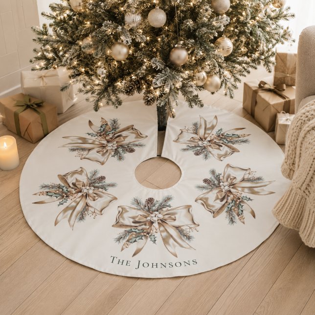 Elegante personalisierte Weihnachtsbaumdecke (Von Creator hochgeladen)