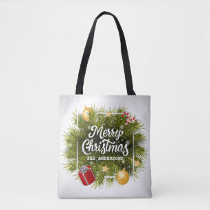 Elegante Personalisierte Weihnachtsbaumtasche Tasche