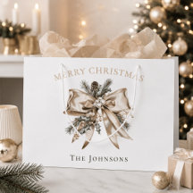 Elegante personalisierte Weihnachtsgeschenktasche