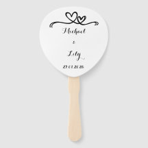 Elegante personalisierte weiße Hochzeit