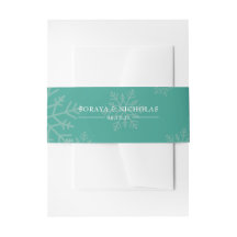 Elegante Personalisierte Winterhochzeit
