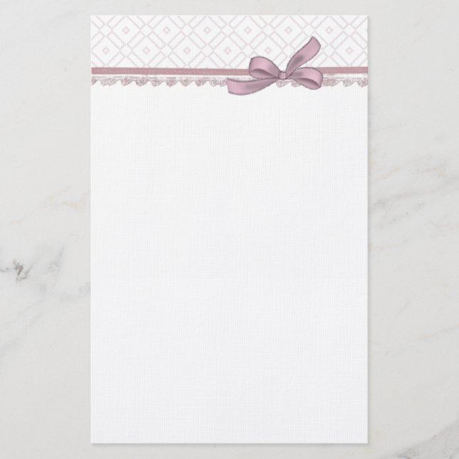 Elegante Persönliche Stationierung Briefpapier (Vorderseite)