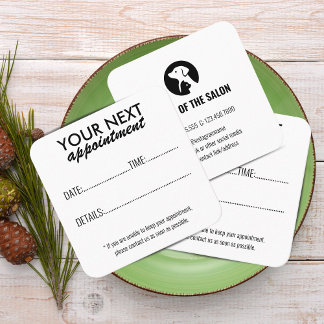 Elegante Pet Care Termin-Karte mit Logo Terminkarte