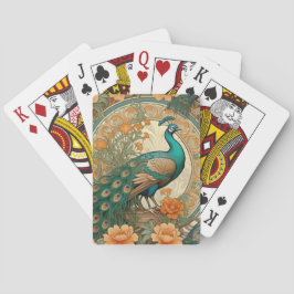 Elegante Pfauenspielkarten Spielkarten