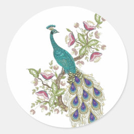 Elegante PfauenWEDDING ENVELOPE STICKERS