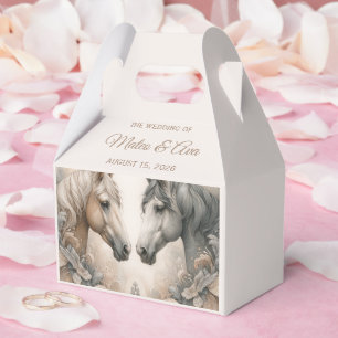 Elegante Pferde Gastgeschenk Hochzeit Geschenkschachtel