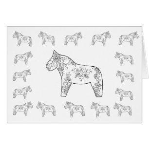 Elegante Pferde, innen leer