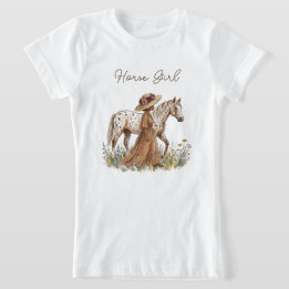 Elegante Pferdeliebhaberin T-Shirt