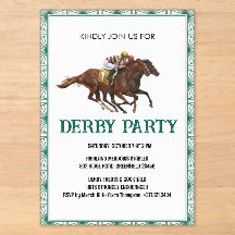 Elegante Pferderby-Party-Einladung