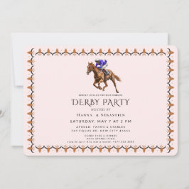 Elegante Pferderennen-Gartenparty-Einladung Einladung