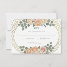 Elegante Pfingstrosen-Blumen- & Gold-Gitter-Oval-H