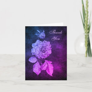 Elegante Pfingstrosen-Blumenkunst Dankeschön-Karte Dankeskarte