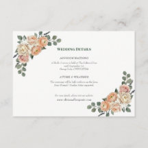 Elegante Pfirsich-Blumen- und Gold-Gitter-Vollstän