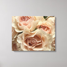 Elegante Pfirsich- und Rosenblüten-Rosa-Rosen-Foto