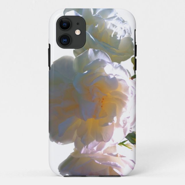 Elegante, pfirsichorange Rose Case-Mate iPhone Hülle (Rückseite)