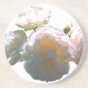 Elegante, pfirsichorange Rose Getränkeuntersetzer