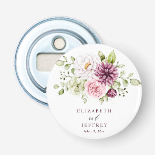 Elegante Pflaumen-Blumen-Hochzeit im Herbst und Wi Flaschenöffner