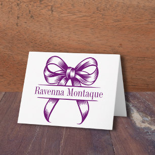 Elegante Pflaumen-Purple Dekorations-Schleife Hoch